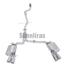 304 Stainless Steel exhaust for AUDI B8 A4